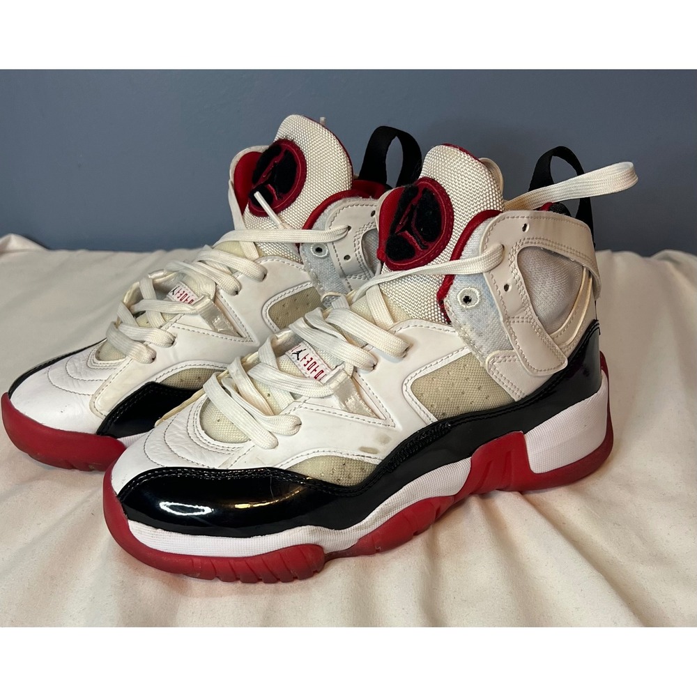 Jordan 6 Rings GS White Black Gym Red Youth Size 5Y DQ8431-106